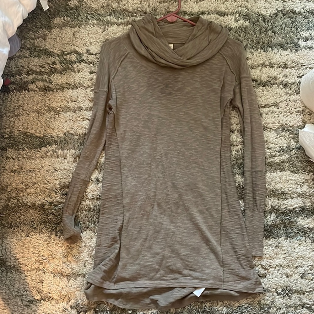 Light turtleneck dress